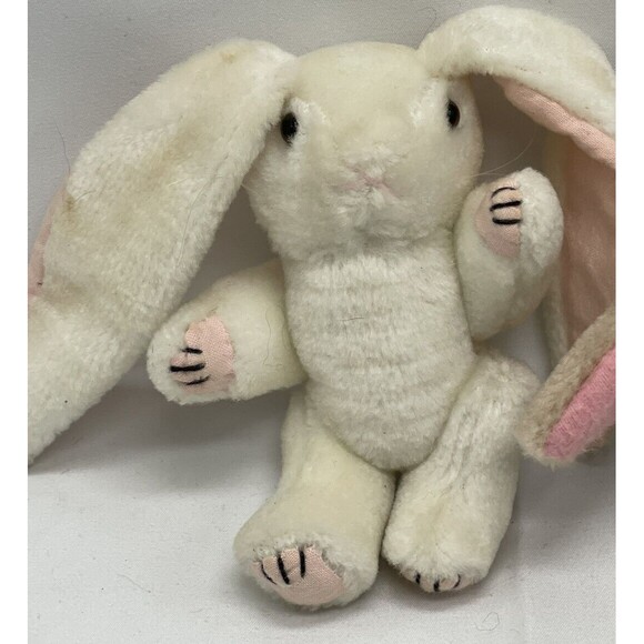 VTG Jointed Easter Bunny Plush Rabbit Long Floppy Ears Cute 5” Stuffed Animal - Picture 2 of 16
